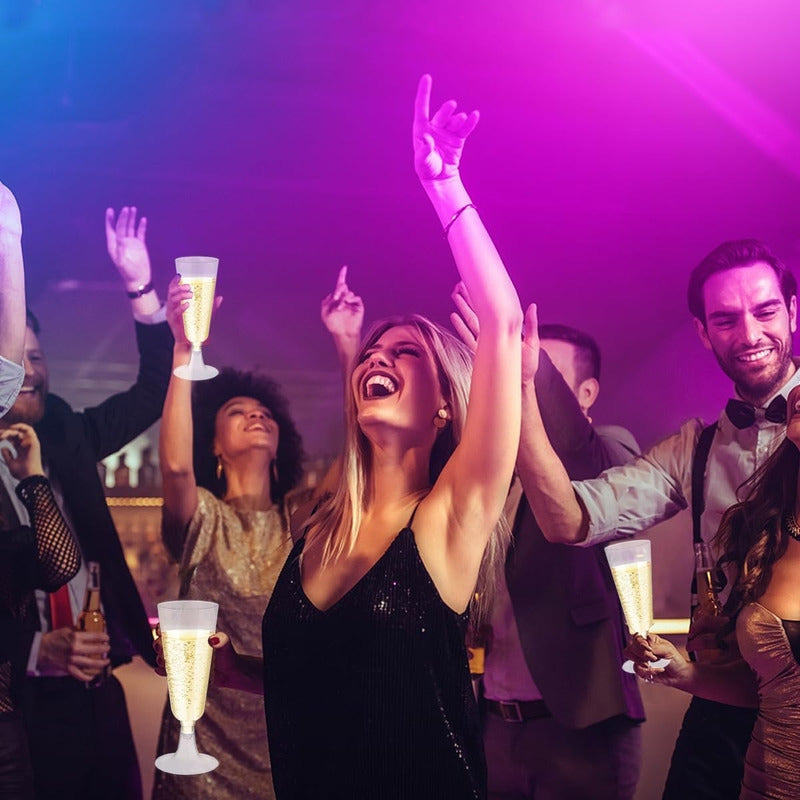 80 Copas Champagne Copa Acrilico Flauta Copas Champaña 5oz Transparentes