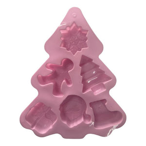 Molde De Silicona Molde Navidad Moldes Navideños Arbol Regal