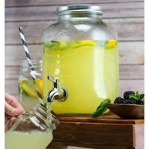 Dispensadores De Bebidas Jarro De Vidrio Jarra Sobremesa 8l