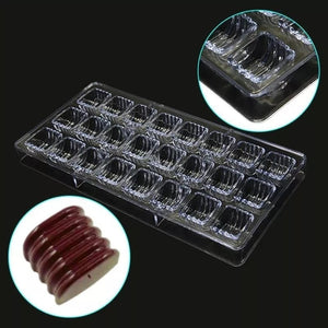 Pack X2 Moldes Chocolate Acrilico Molde De Chocolate Lineal