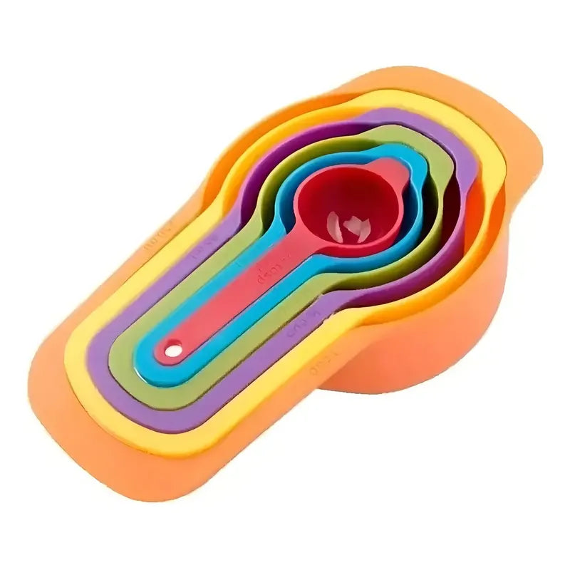 Set Cucharas Medidoras Multicolor 6 Unidades Plástico Plus Gourmet