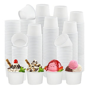 200 Vasos Polipapel Pote Helado Vasos Desechables Helado 8oz Vasos Polipapel Desechables Vasos Para Helado Postre Vaso Desechable Polipapel Pasteleriacl