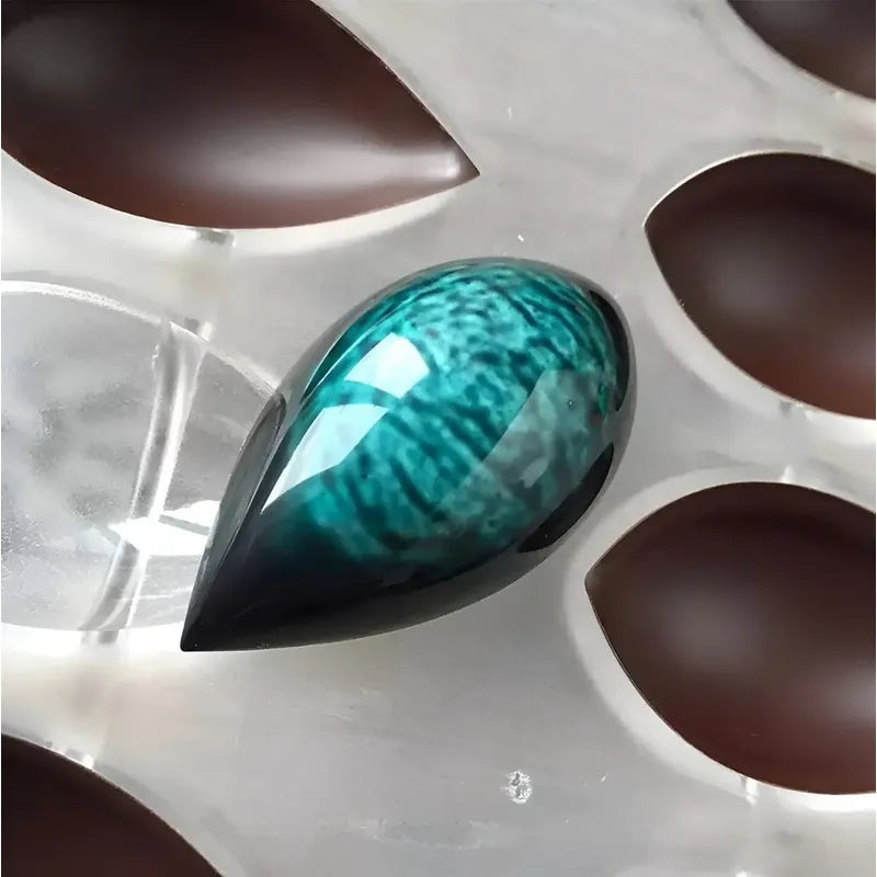 Molde Para Chocolate Ovalado De Acrílico Con 24 Cavidades Molde De Barra De Chocolate Herramientas Para Pastelería Molde De Chocolate 3d Molde Duradero Fácil Liberación Antiadherente Pasteleriuscl