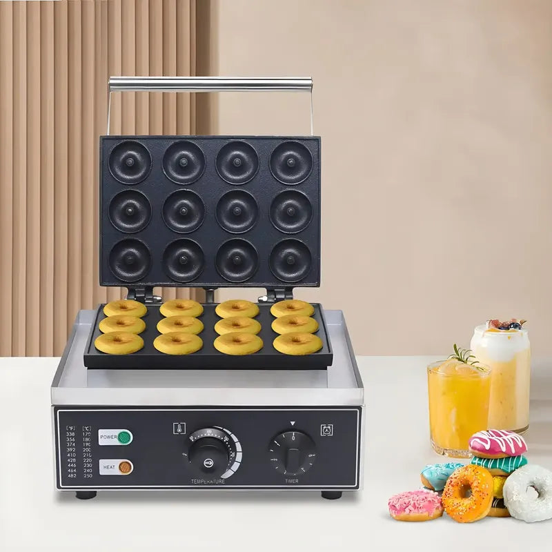 Máquina De Mini Donas Pasteleriuscl 12 Cavidades 1500w Antiadherente