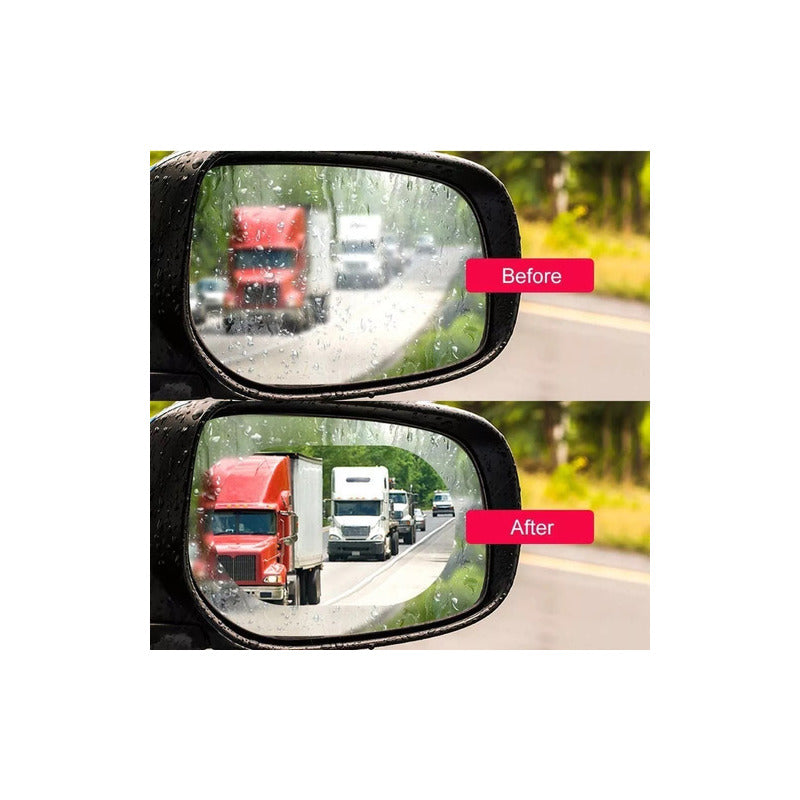 X2 Lamina Antiempañante Laminas Adhesiva Espejo Retrovisor