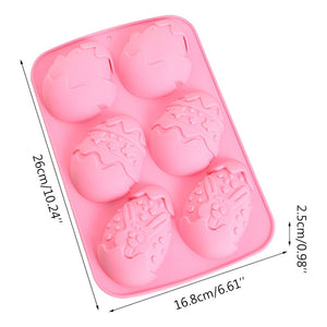Set 4 Moldes Chocolate Silicona Molde Chocolate Huevo Pascua