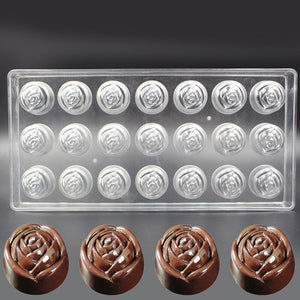 Molde De Acrilico Para Chocolates Molde Rosas Color Transparente Pasteleriacl