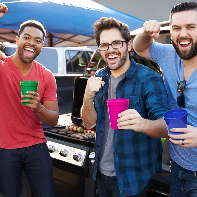 12 Vasos Plasticos Vasos Reutilizables Plasticos Vasos 450ml Multicolor