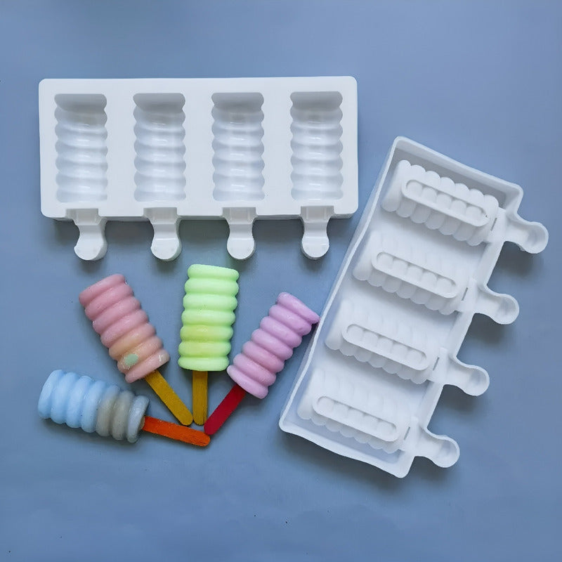 Moldes De Silicona Para Helados Molde Paletas Helado Pale395 - Blanco 92049