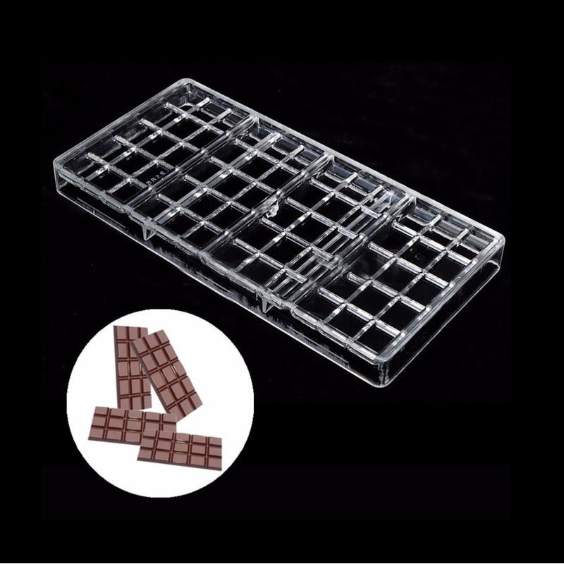 Moldes De Chocolate Policarbonato Moldes Barra De Chocolate4 Gris