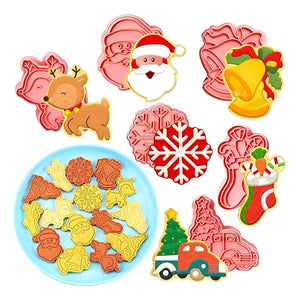 Cortadores De Galletas Navidad Moldes De Galletas 3d 6pcs