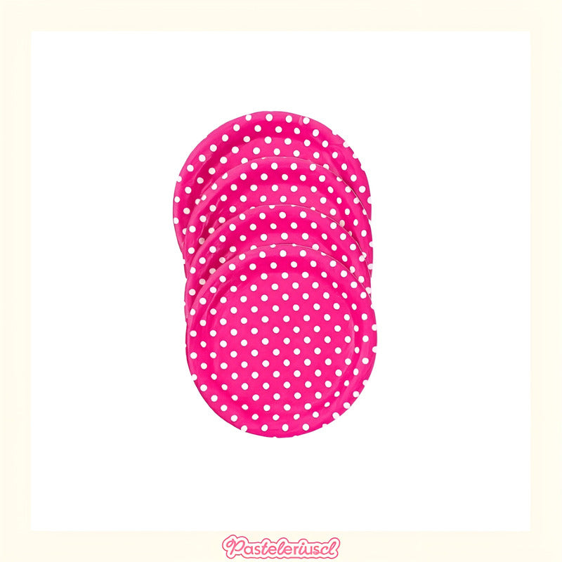 10 Platos Desechables Platos Cumpleaños Platos De Papel 18cm Fucsia