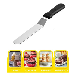 Espatula Repostera Espátula Decoracion Espatula Curva 27cm Gris Claro