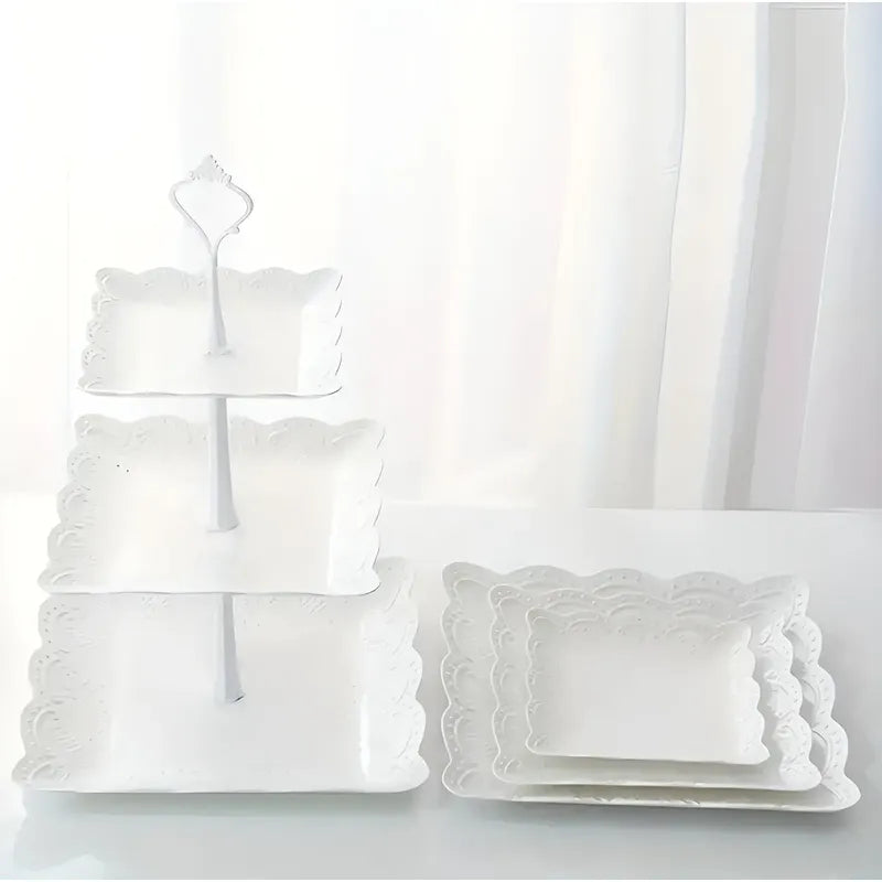 Porta Cupcakes Queques Base Mini Tortas Torre Porta Cupcake  Blanco
