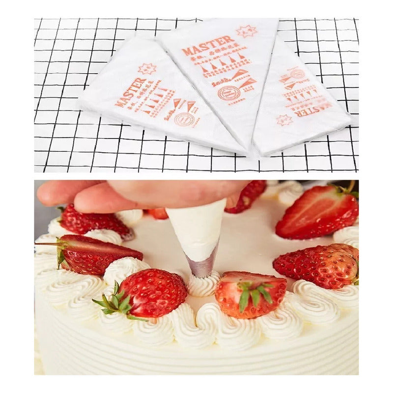 Pack300 Mangas Desechables Pasteleras Manga Desechable S,m,l Transparente