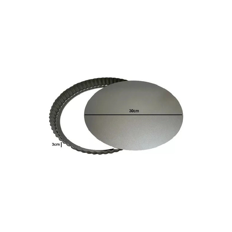 Molde Desmontables Moldes Desmontable Moldes Reposteria 30cm Gris Oscuro