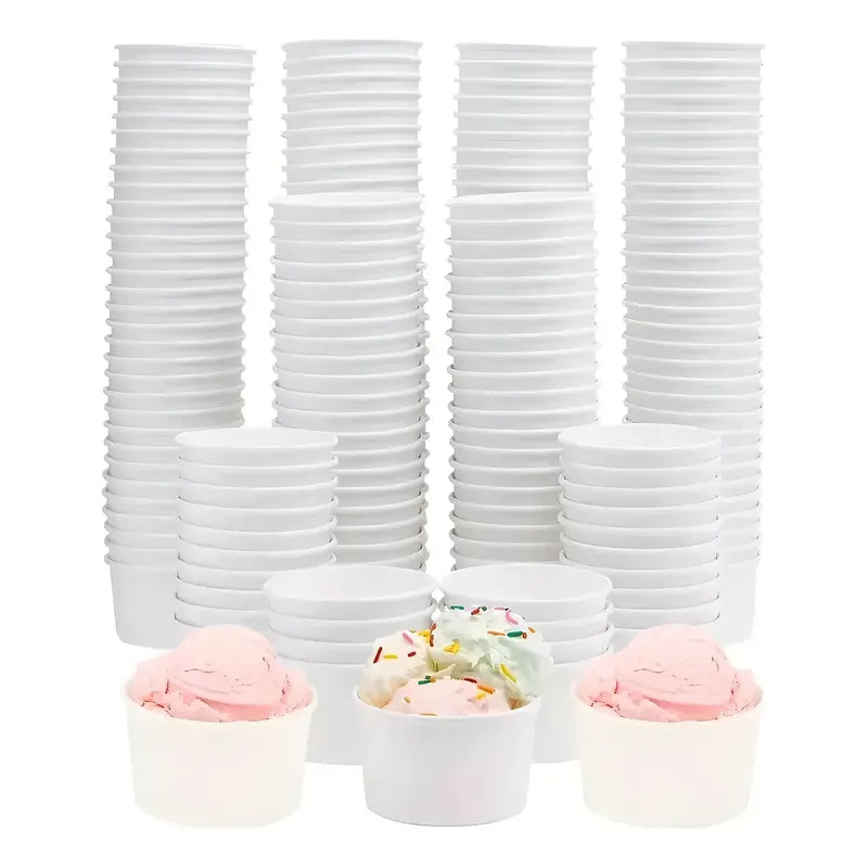 50 Vasos Polipapel Helado Vasos Desechables Pote Helado 4oz Vasos Polipapel Desechables Vasos Para Helado Polipapel Postre Vaso Desechable Vasos Papel Helado Pote Desechable Para Helados Pasteleriuscl