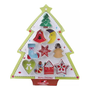 10 Cortadores De Galletas Navidad Cortador Galletas Navidad Gris Claro