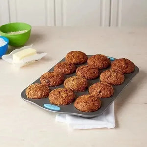 Molde 12 Muffins Cupcakes Placa Teflón Pettish Online Vc Color Negro