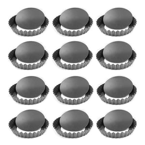 Pack X12 Moldes Tartaleta Desmontable Tarta Individual 13,5cm Moldes Tartaletas 13,5 Individual Molde Desmontable Tartaleta Molde Repostería Tartaleta 13,5 Molde Metálico 13,5 Tartaleta Pasteleríacl