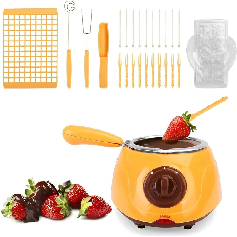 Maquina Para Derretir Chocolate Fondue Chocolate Máquina Calentadora Para Chocolate Olla Fondue Maquina Para Derretir... Amarillo