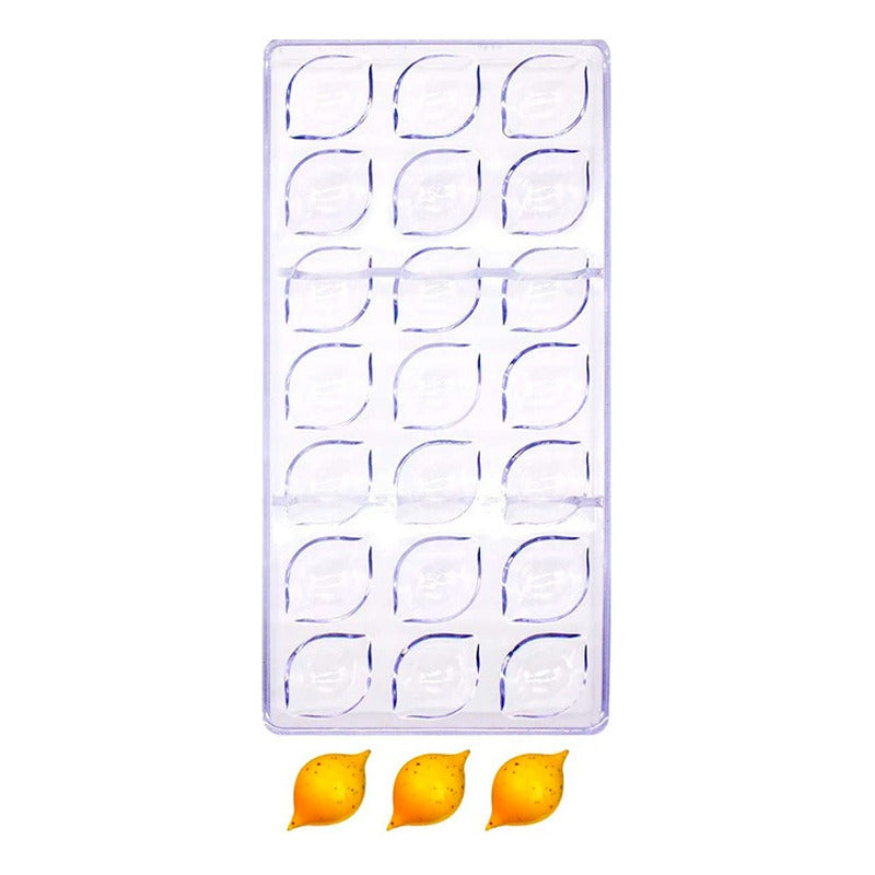 Pack X2 Moldes Chocolate Limon + Moldes Policarbonato Trufa Gris