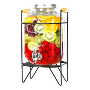 Dispensador De Jugos Con Atril Dispensadores De Bebidas 4l Plateado