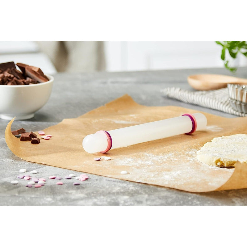 Uslero Rodillo Fondant Rodillo Para Fondant 22cm Blanco