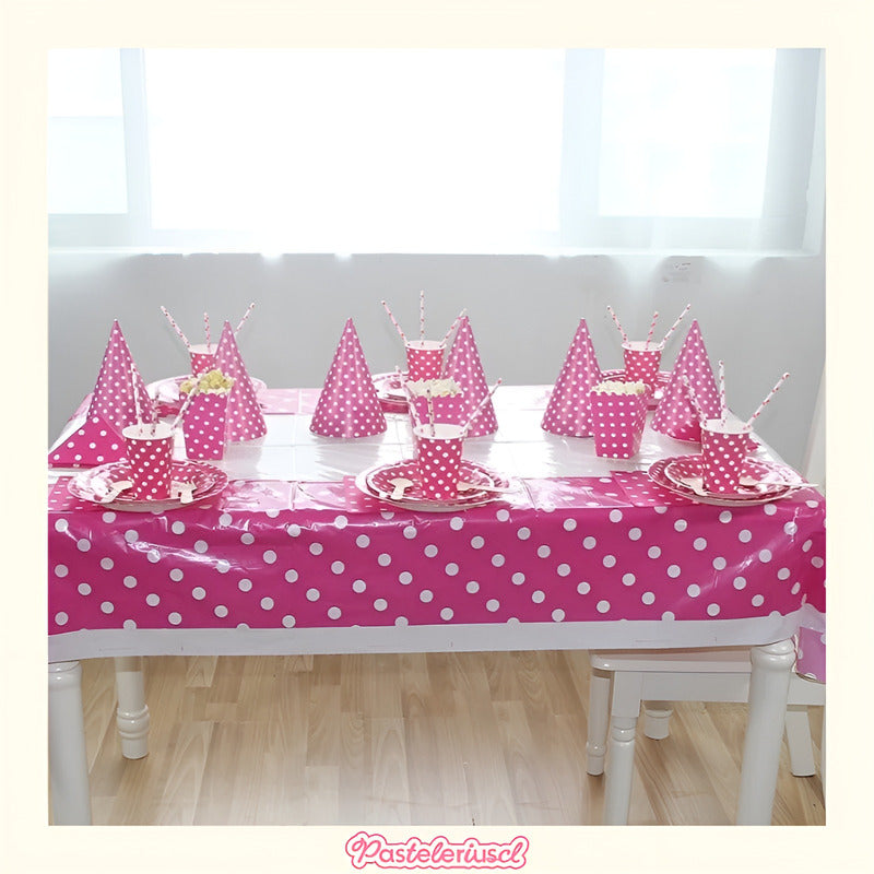 10 Platos Desechables Platos Cumpleaños Platos De Papel 18cm Fucsia