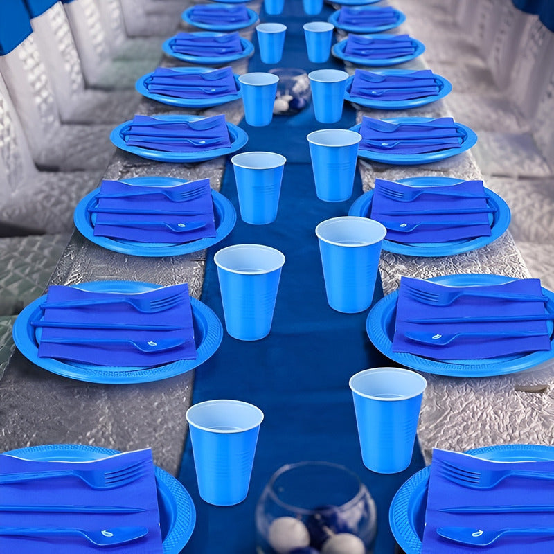 Vajilla De Cumpleaños Servilletas Decoracion Desechables 20p Azul