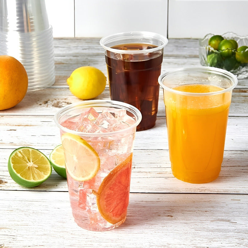 200 Vasos Plasticos Desechables Vasos Para Bebida 13oz 400ml Trasparente