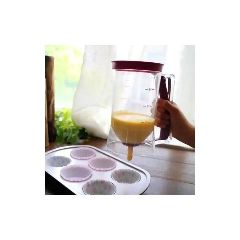 Pack X2 Dispensador De Masa Dispensador Masa Torta Queque  X2 Morado