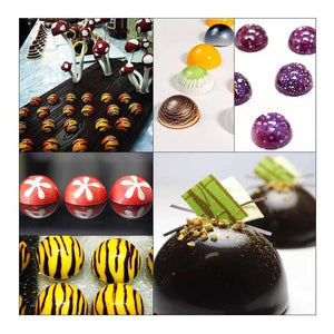 2 Moldes De Chocolate Moldes Chocolate Silicona 15 Esfera