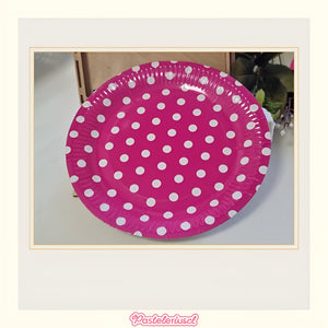 10 Platos Desechables Platos Cumpleaños Platos De Papel 18cm Fucsia