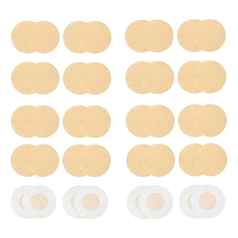 Pack X30 Cubre Pezón Pezoneras Parches Pezoneras Adhesivas Beige Redondo Unica