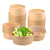 X200 Bowl Con Tapa Bowls Plastico Envases Bowl Kraft 750 Cc Beige / Bowl Con Tapa 750cc