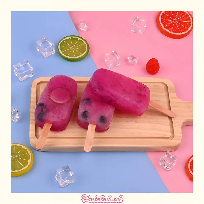 Moldes De Silicona Para Helados Molde Silicona Reposteria Paletas Helado 0417 Paletas Heladas Cakesicles Juego De Moldes... Multicolor