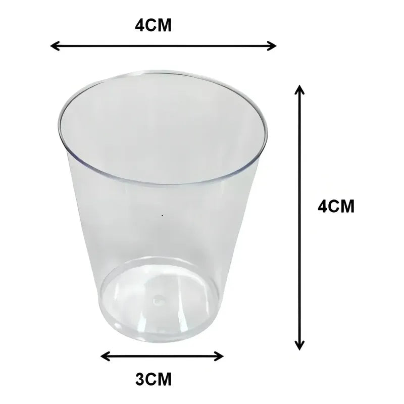 Set 100 Vasos Shot Pocillos Para Postres Vasos Plasticos 30ml Pocillos De Postre Pocillo Para Postre Vaso Para Dulces Vaso De Dulces Vasos De 30ml Pasteleriuscl