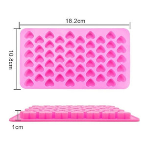 Molde Silicona Moldes Silicona Reposteria Gomita 55 Corazon