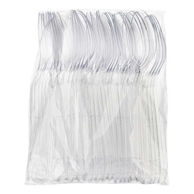 50 Cucharas Helado Cucharas Postres Cucharas Desechables Cucharas De Plástico Transparente Desechables Cucharaditas Desechables Cucharas De Plástico Degustación De Helados Postres Pasteleriuscl