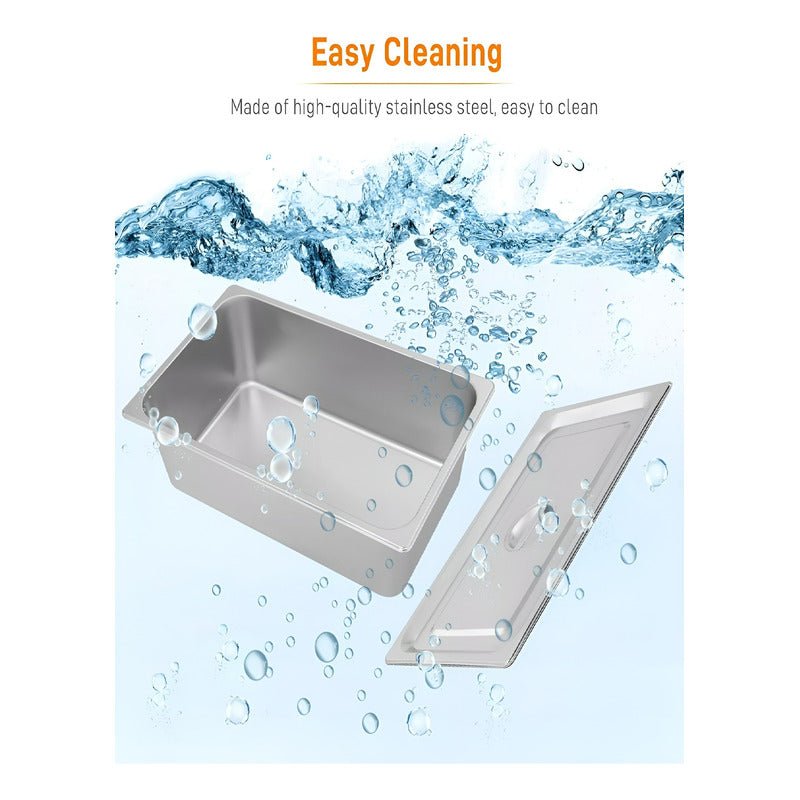 Chafer Bufetera Baño Maria Electrico Chafing Buffet Vapor 6l Chafer 1 Deposito