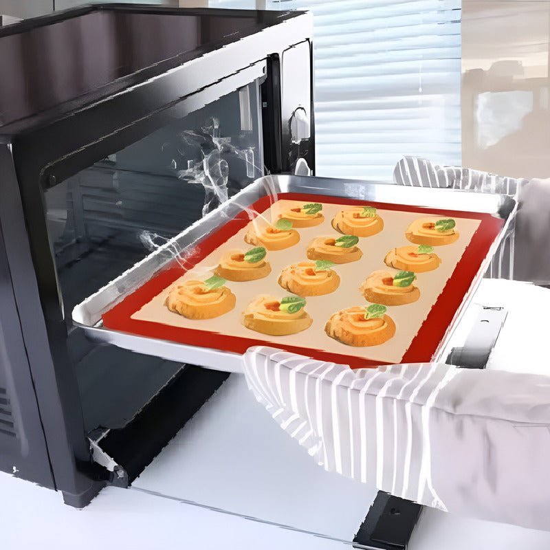 Tapete De Silicona Lamina De Silicona Tapete Horno 60x40cm Beige