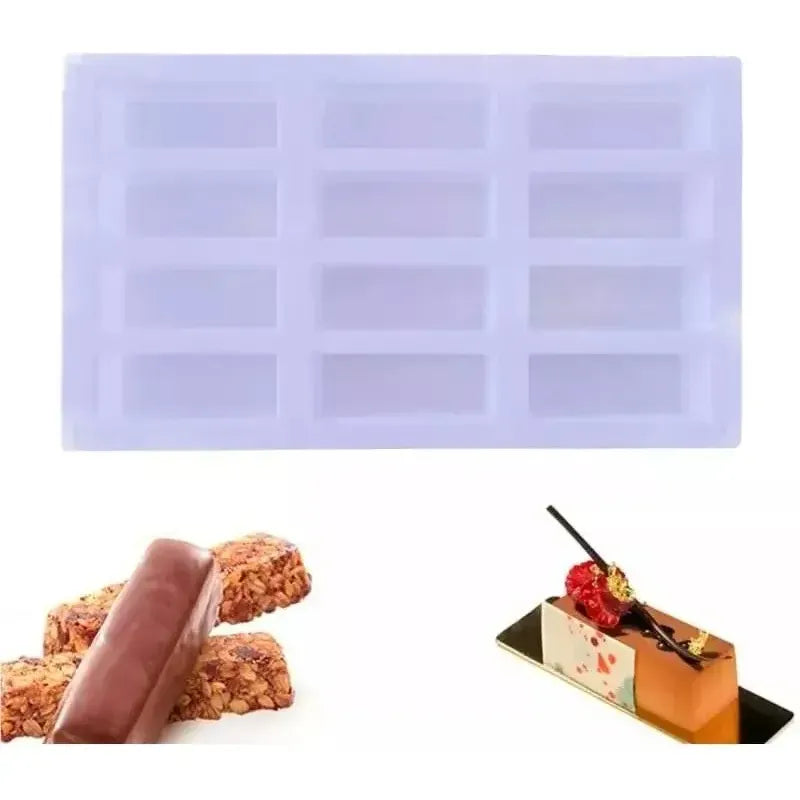 Moldes Silicona Barra Cereal Chocolate Molde Silicona Barra Multicolor
