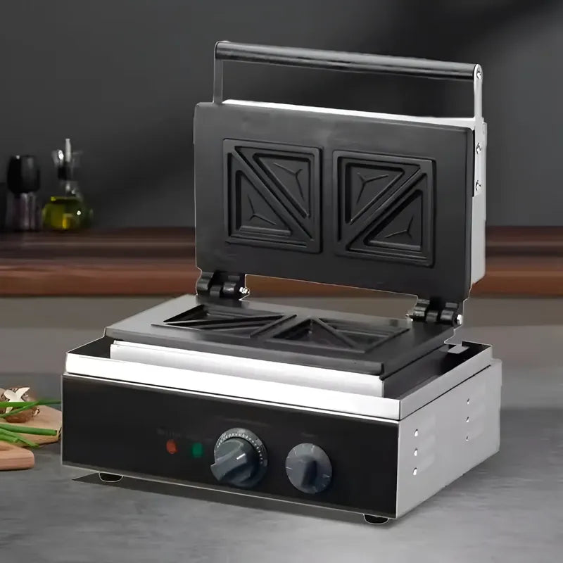 Sandwicheras Maquina Para Sandwiches Sanduchera Doble 1500w Plateado / Sandwicheras Doble