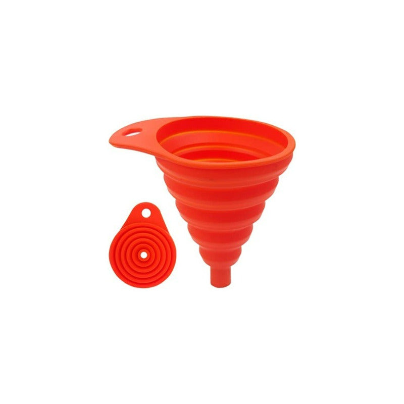 Pack X10 Embudo Plastico Embudo De Silicona Plegable Embudo
