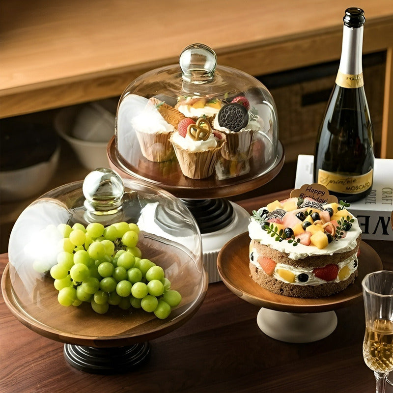 Porta Tortas Alzadores Candy Bar Pedestales Para Tortas 20cm Negro