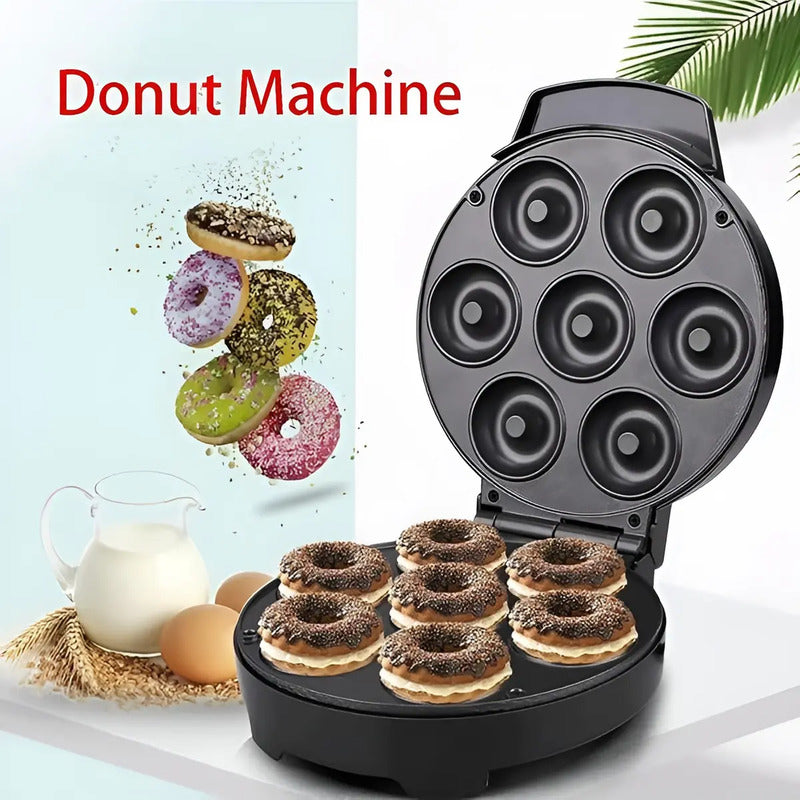 Maquina Para Donas Maquina De Donuts Mini Donas 1000w 7cav Máquina De Donas Eléctrica Máquina Para Donuts Equipo... Negro