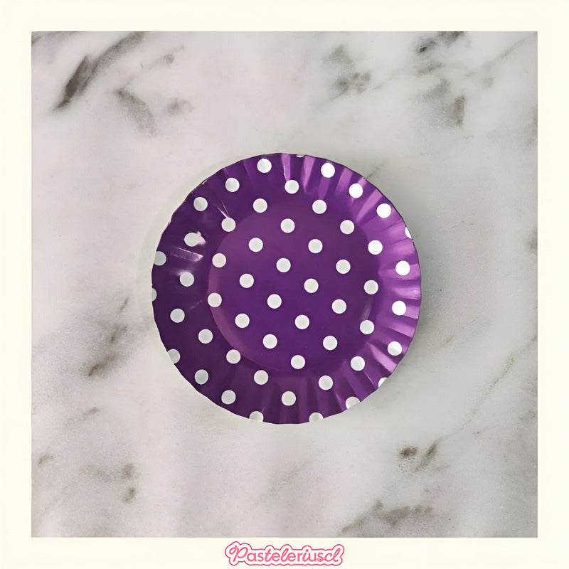 10 Platos Desechables Platos De Papel Platos Cumpleaños 18cm Violeta