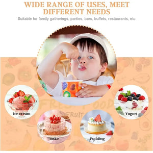 X250 Cucharas Postres Cucharas Desechables Cucharas Helado Transparente Transparente