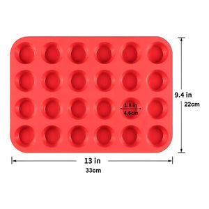 Pack X2 Molde Cupcakes 24 Cupcakes Molde Silicona Reposteria